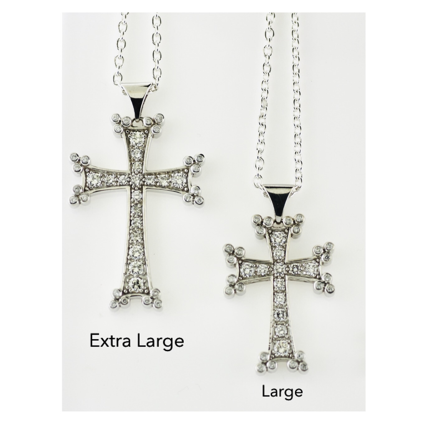 Diamond Embedded Armenian Cross