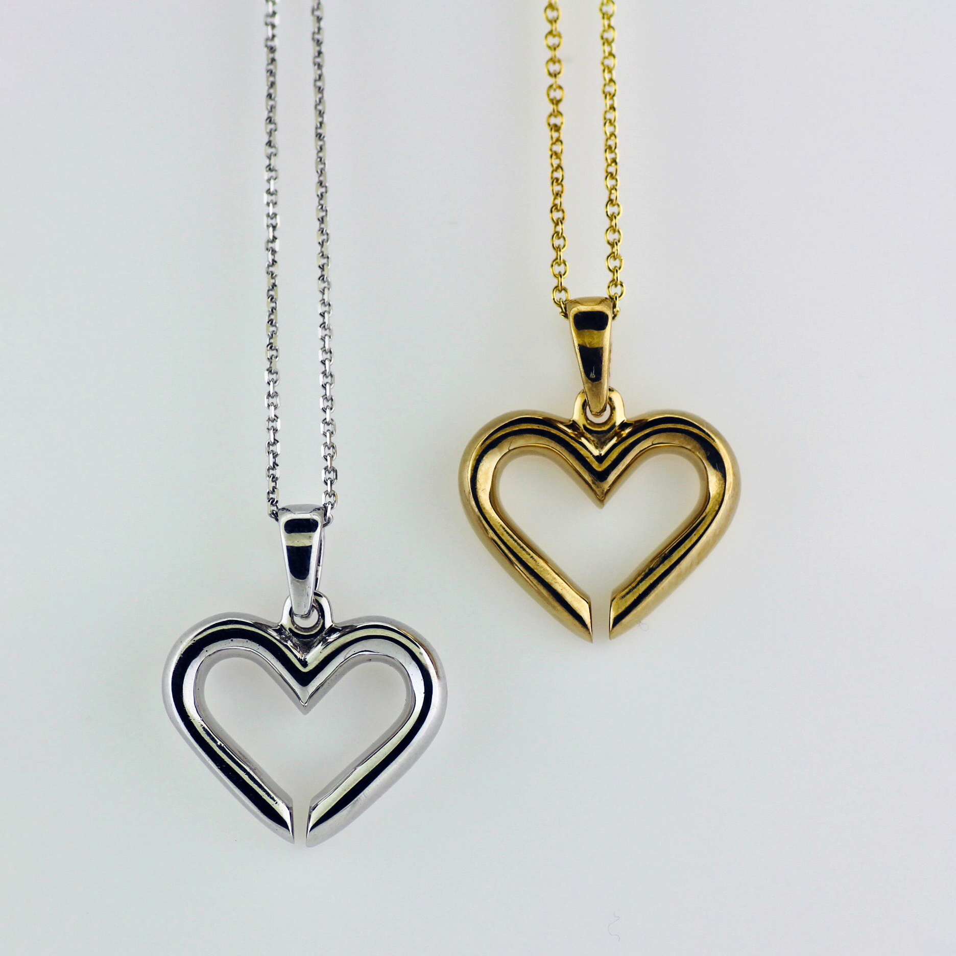 Rustic Love Heart Pendant/Charm