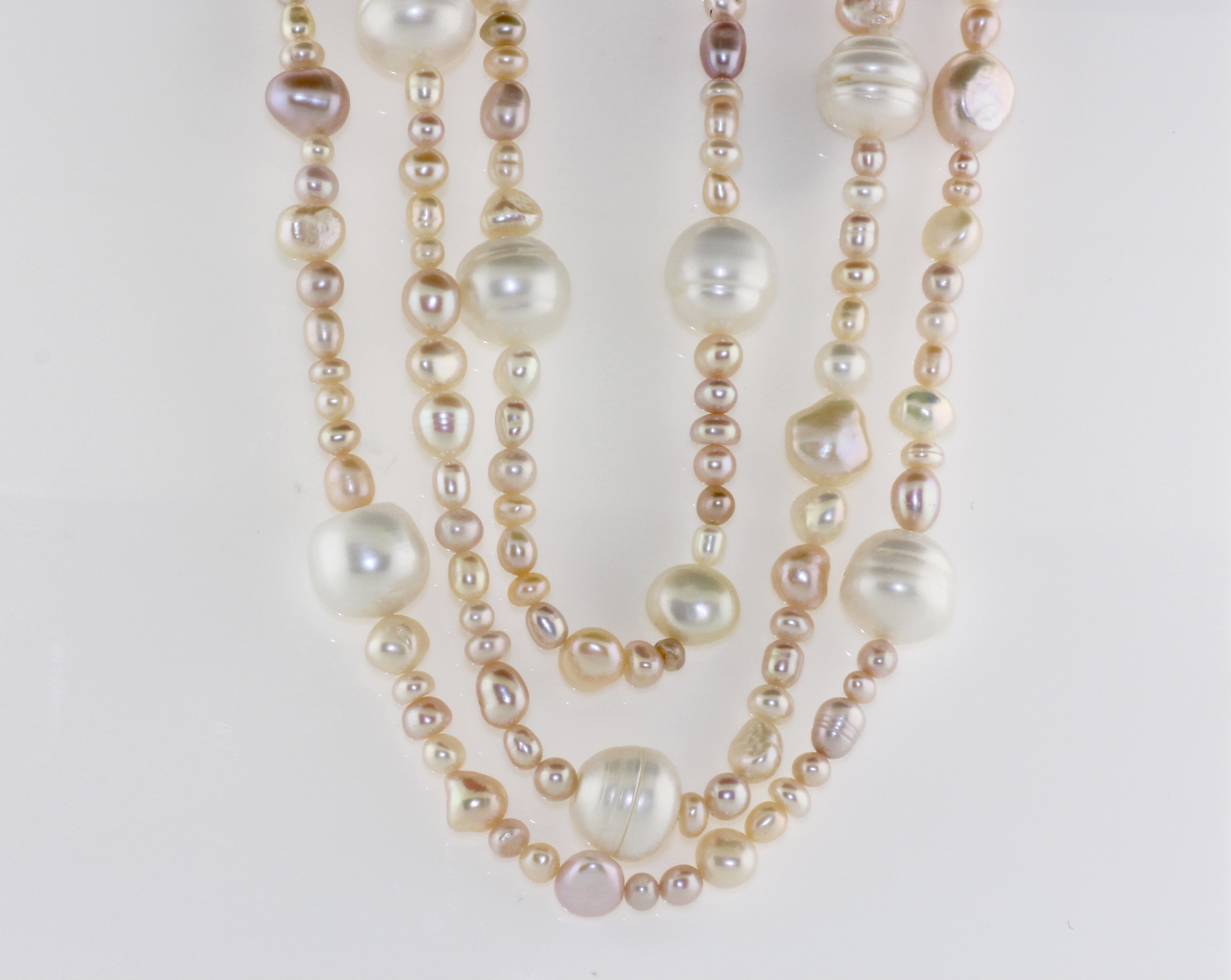48" Endless Freshwater Multi-Color Pearl Necklace