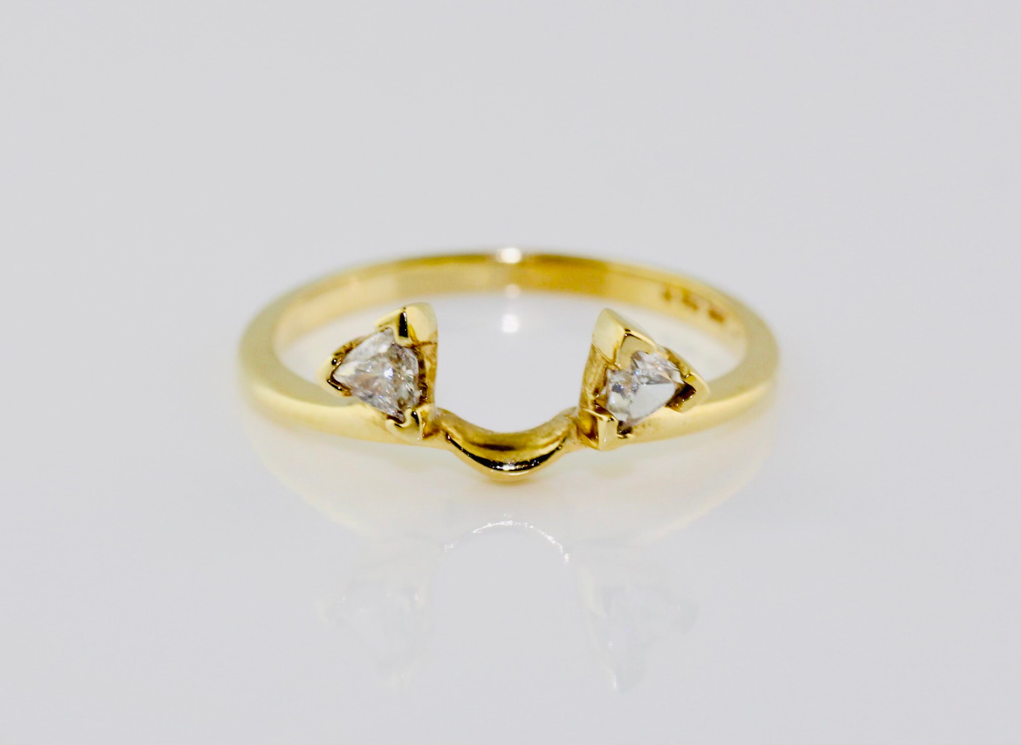14K Yellow Gold Trillian Diamond (0.20cts) Ring Guard